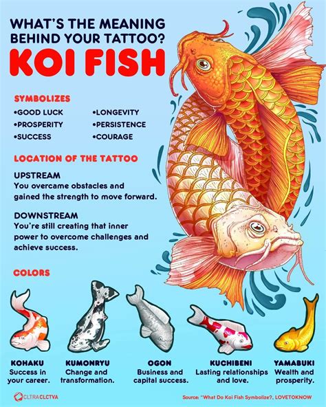 Koi Fish Tattoos Meaning: Color, Direction, and .